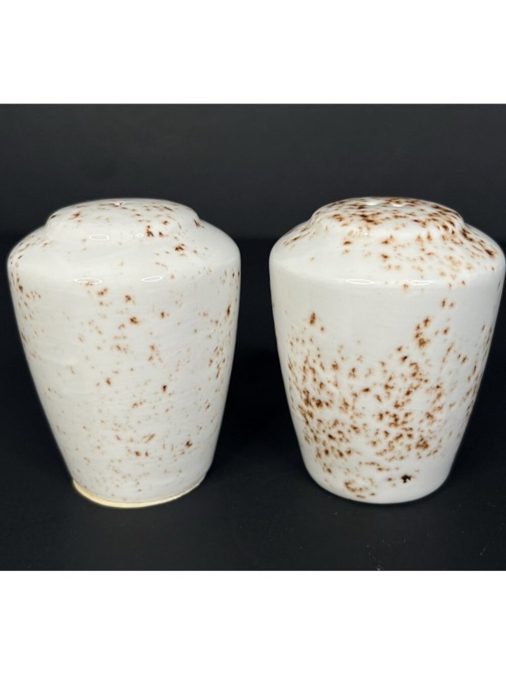 Steelite Madison Craft Speckled White Salt and Pepper Shaker Great Britain UK